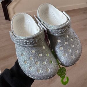 Glitter crocs - size c10